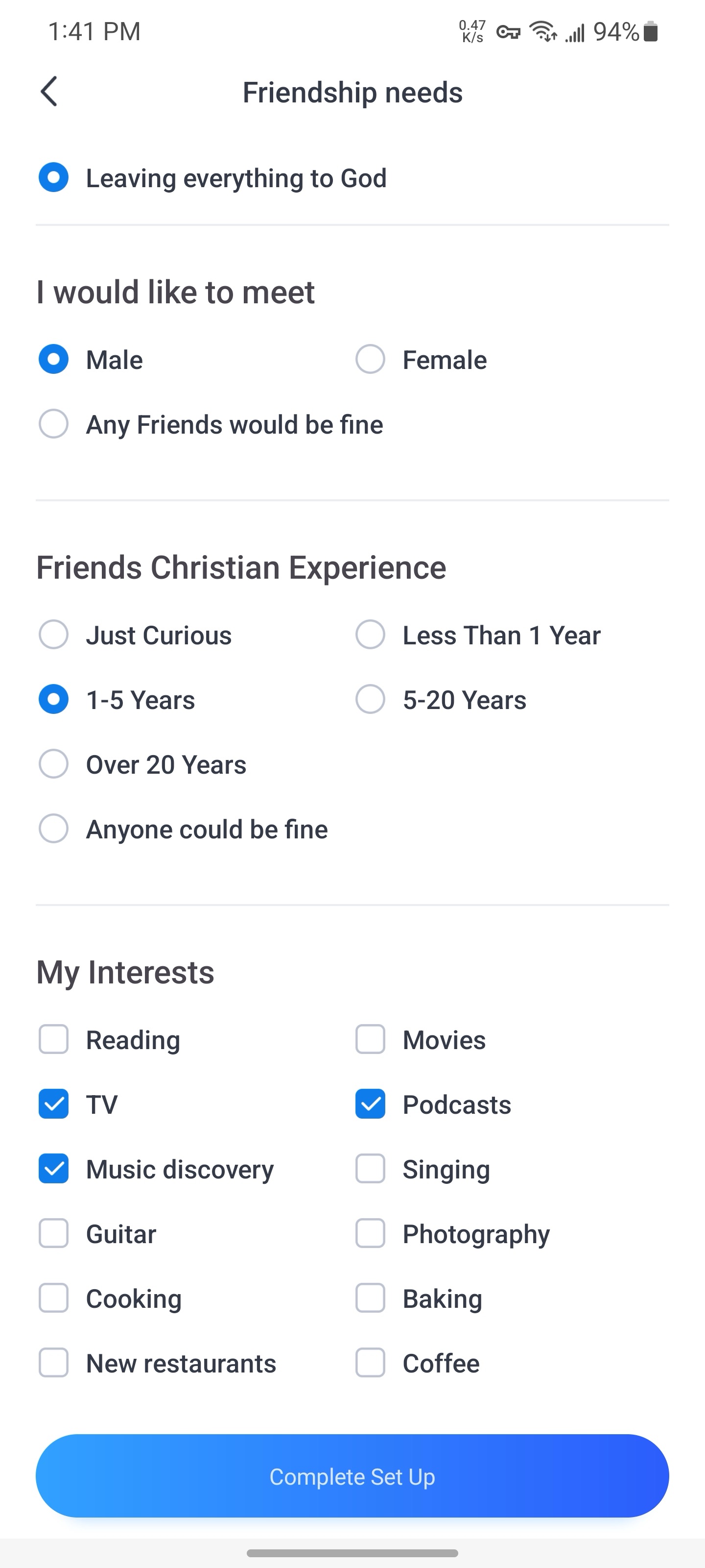 Friends & Groups Screenshot